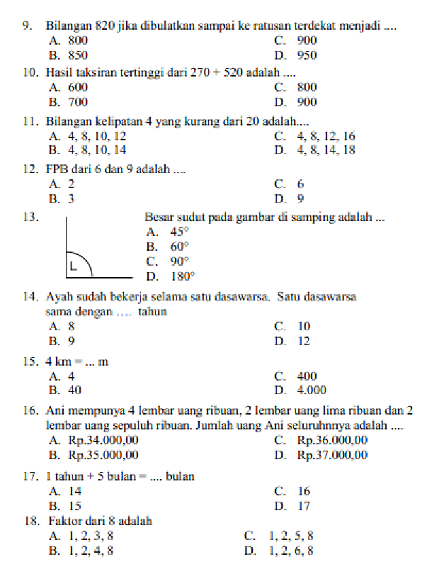 7 Rahasia Menguasai Bank Soal SD Kelas 4 Semester 1 Matematika Agar Nilai Anak Meroket