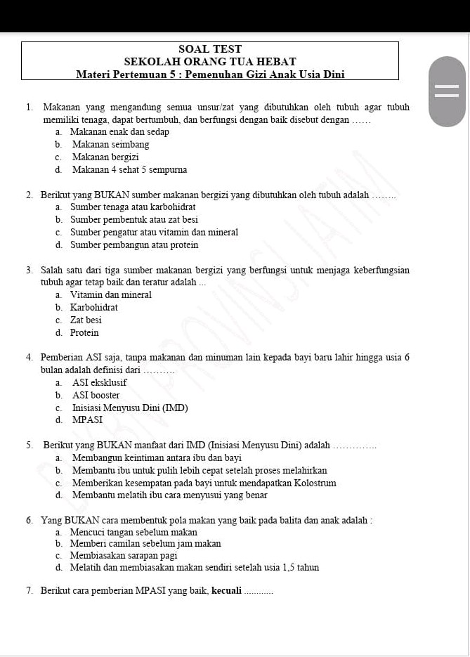 Ternyata Soal Ujian Sekolah Orang Tua Hebat Kunci Sukses MPLS SMP 2026