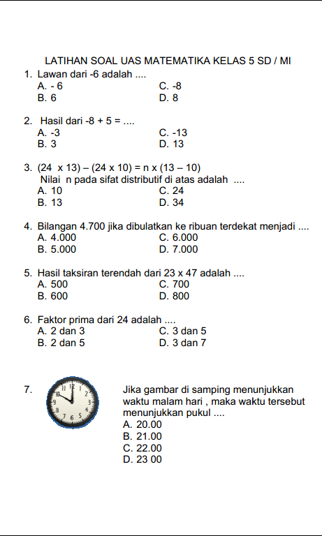 Cara Menghitung Rata‑Rata, Median, Modus contoh soal uas matematika kelas 5 sd semester 1 Cara Menghitung Rata‑Rata, Median, Modus contoh soal uas matematika kelas 5 sd semester 1