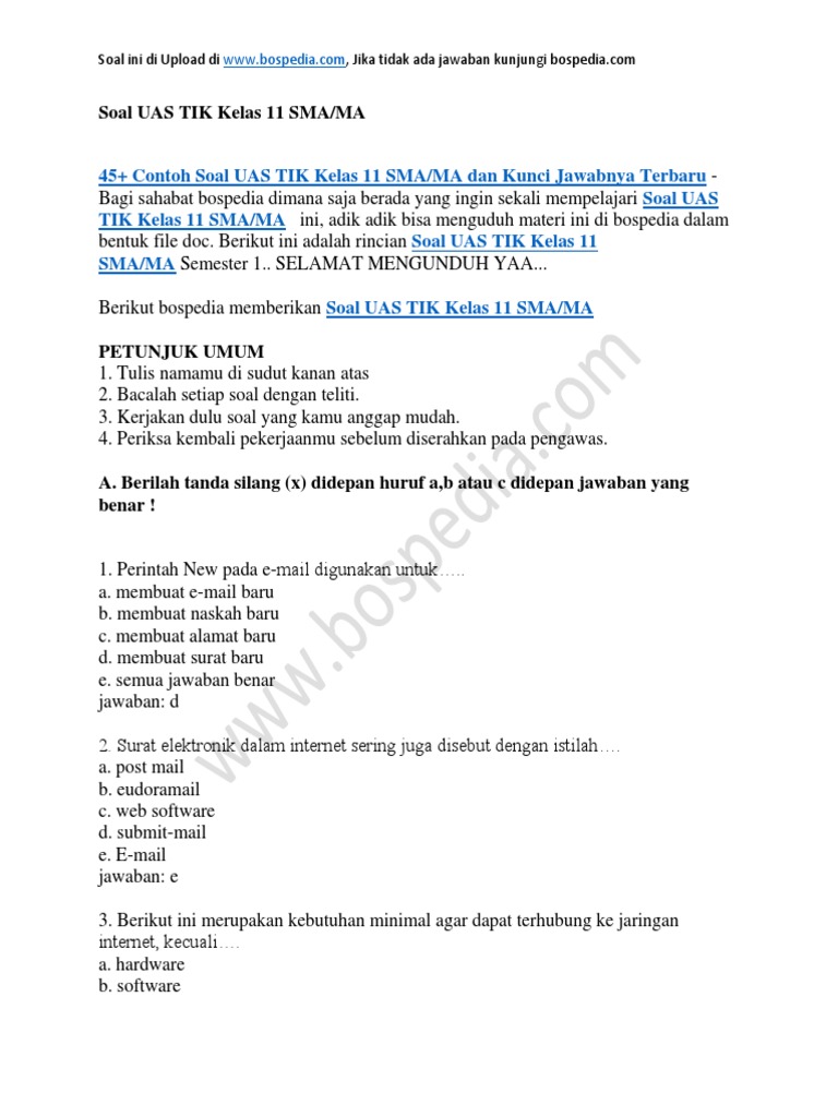 Terbukti! 7 Tips Menguasai contoh soal tik kelas 11 semester 2 Sebelum Ujian Besar 2026 Terbukti! 7 Tips Menguasai contoh soal tik kelas 11 semester 2 Sebelum Ujian Besar 2026