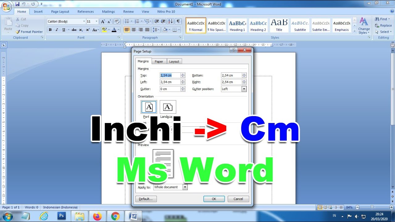 CARA MERUBAH INCHI KE CM DI WORD 2007 2010 2013 - YouTube CARA MERUBAH INCHI KE CM DI WORD 2007 2010 2013 - YouTube