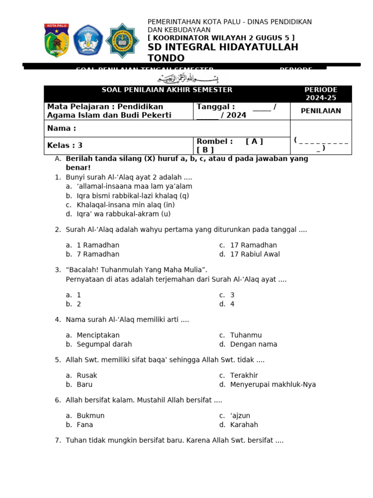 Akhirnya! Download soal kenaikan kelas agama islam kelas 3 2019 Bantu Pahami Riset Medsos Akhirnya! Download soal kenaikan kelas agama islam kelas 3 2019 Bantu Pahami Riset Medsos