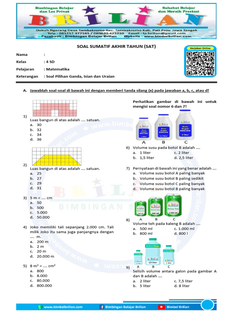 Terbukti 5 Cara Cepat download soal matematika sd kelas 4 semester 2 Supaya Nilai Meningkat