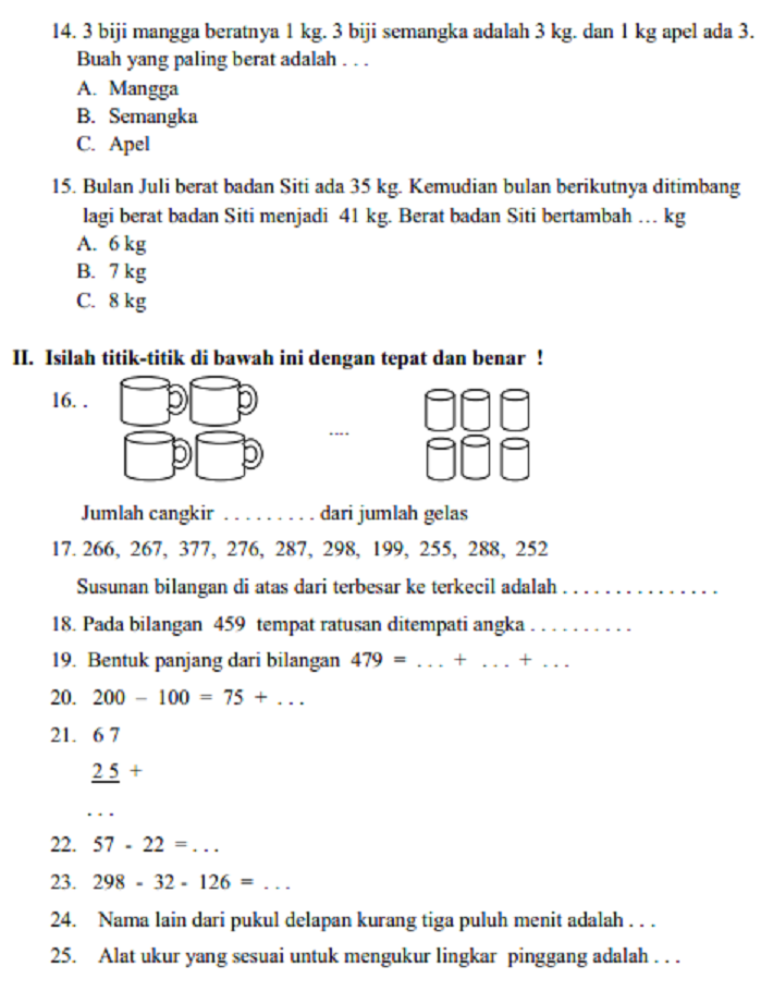 Ternyata Ini Kunci Sukses Kerjakan Soal Bahasa Indonesia Kelas 2 SD Semester 1 Membaca