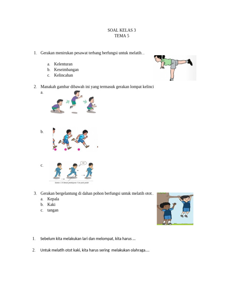 Rahasia Nilai Sempurna dengan Latihan Soal Penjaskes Kelas 3 SD Semester 2 Tema 5 Rahasia Nilai Sempurna dengan Latihan Soal Penjaskes Kelas 3 SD Semester 2 Tema 5