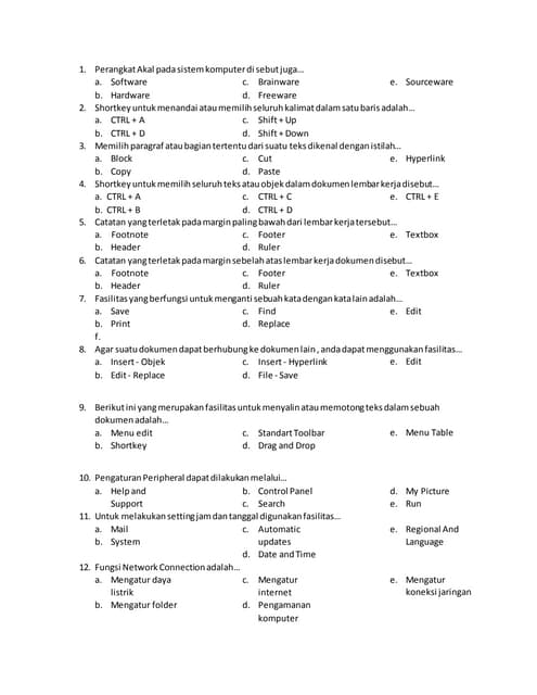 Wajib Tahu Bocoran Contoh Soal TGB UKK Kelas X Semester 2 Agar Lulus Ujian Akhir