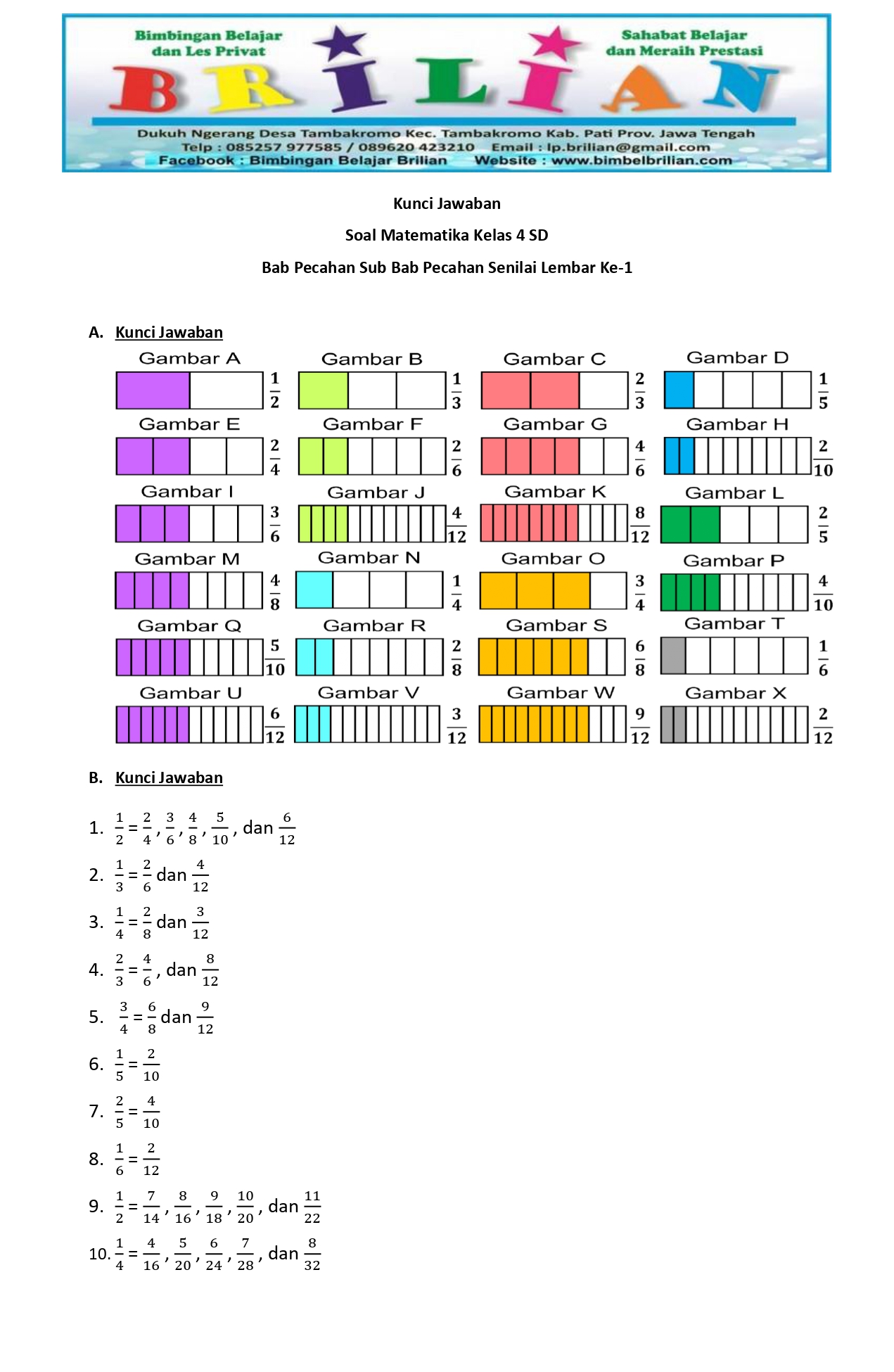Wajib Tahu Link Download Soal Matematika Kelas 4 Tentang Pecahan Terbaru Agar Anak Pintar Wajib Tahu Link Download Soal Matematika Kelas 4 Tentang Pecahan Terbaru Agar Anak Pintar